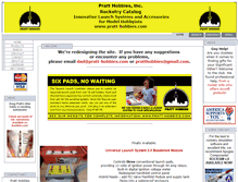 Tablet Screenshot of pratt-hobbies.com